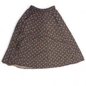 Dark navy blue paisley skirt